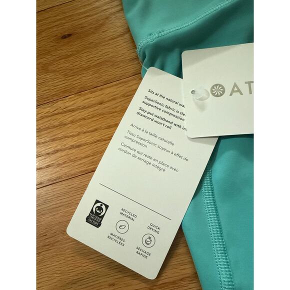 Athleta Shorts Sz XXS Turquoise Ultimate Stash II 9” Shorts - Picture 8 of 8